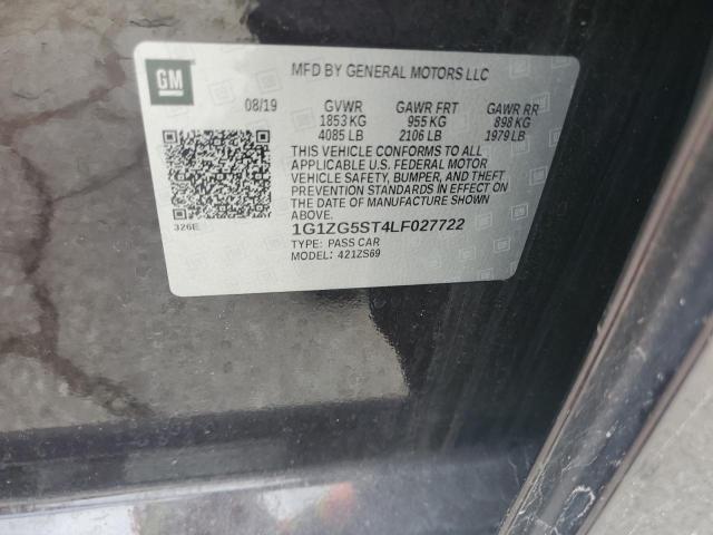 1G1ZG5ST4LF027722 - 2020 CHEVROLET MALIBU RS 勃艮第红 照片 12