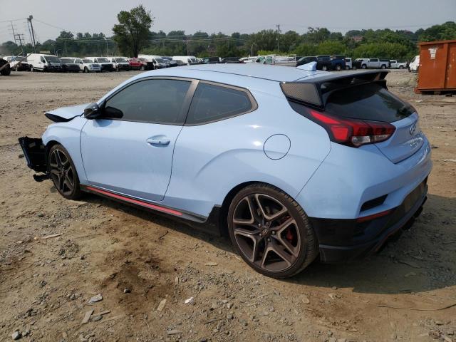 KMHT36AH8LU005368 - 2020 HYUNDAI VELOSTER N BLUE photo 2