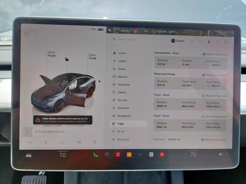 7SAYGDEE2PA130691 - 2023 TESLA MODEL Y Գրաֆիտ լուսանկար 9