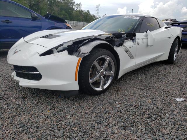 1G1YD2D76E5127963 - 2014 CHEVROLET CORVETTE STINGRAY 2LT WHITE photo 1