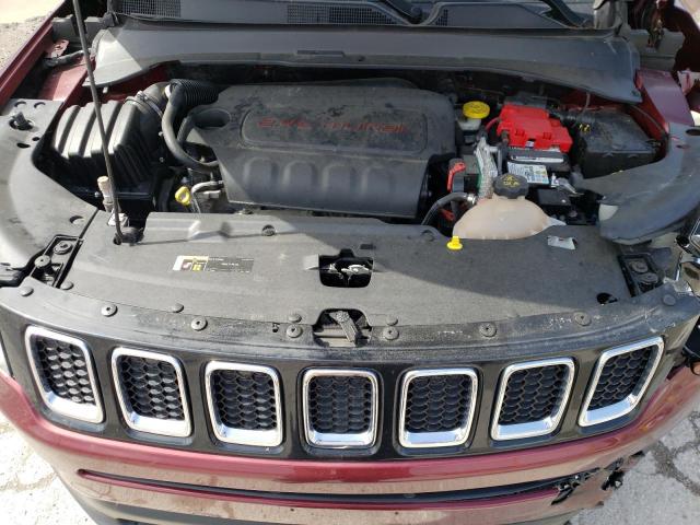 3C4NJDAB4MT601964 - 2021 JEEP COMPASS SPORT Бордовый фото 11