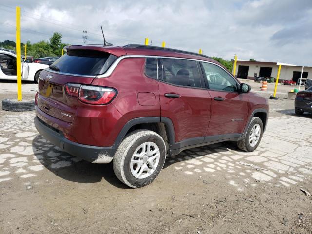 3C4NJDAB4MT601964 - 2021 JEEP COMPASS SPORT Бордовый фото 3