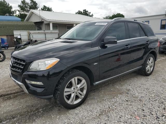4JGDA5HB0CA044592 - 2012 MERCEDES-BENZ ML 350 4MATIC BLACK photo 1