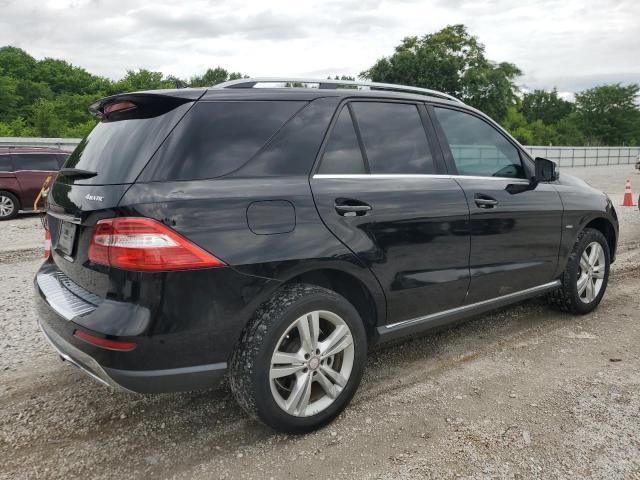 4JGDA5HB0CA044592 - 2012 MERCEDES-BENZ ML 350 4MATIC BLACK photo 3