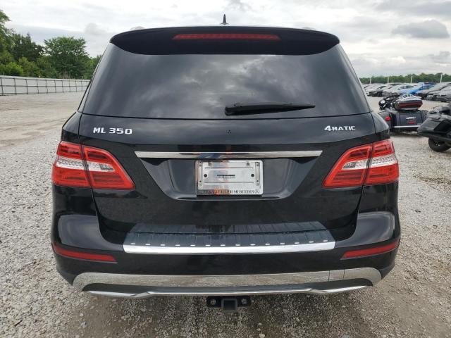 4JGDA5HB0CA044592 - 2012 MERCEDES-BENZ ML 350 4MATIC BLACK photo 6