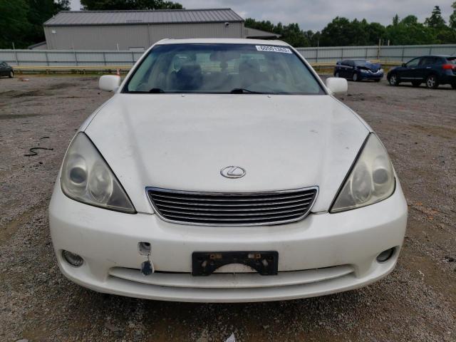 JTHBA30G955115290 - 2005 LEXUS ES 330 WHITE photo 5