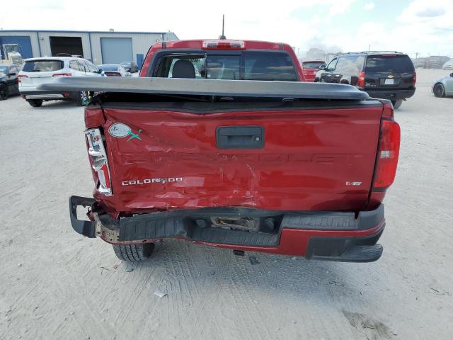 1GCGSCEN4M1187578 - 2021 CHEVROLET COLORADO LT RED photo 6