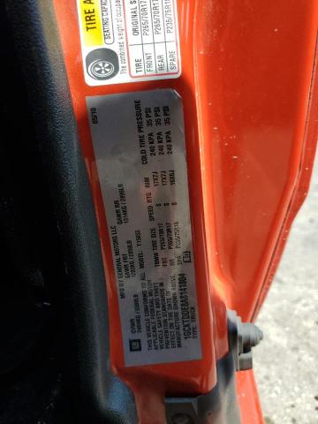 1GCKTDDE8A8141804 - 2010 CHEVROLET COLORADO LT ORANGE photo 12