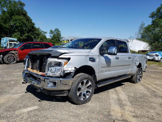 1N6AA1F17JN527557 - 2018 NISSAN TITAN XD S SILVER photo 2