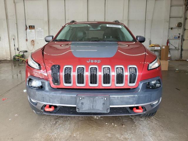 1C4PJMBB2HW517312 - 2017 JEEP CHEROKEE TRAILHAWK MAROON photo 5