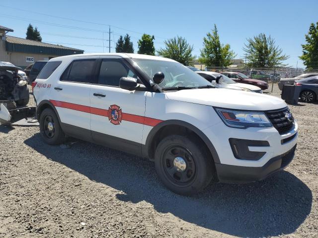 1FM5K8AR5JGA73316 - 2018 FORD EXPLORER POLICE INTERCEPTOR WHITE photo 4