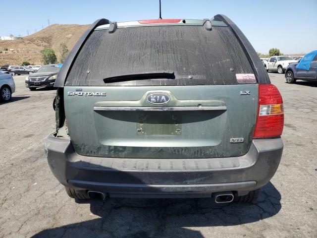 KNDJF723X77313223 - 2007 KIA SPORTAGE EX GREEN photo 6