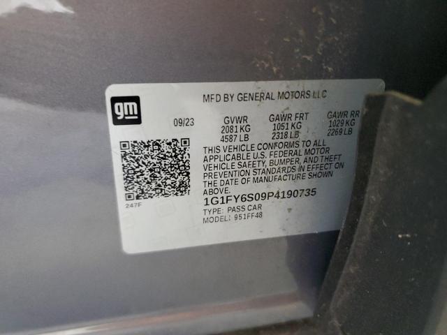 1G1FY6S09P4190735 - 2023 CHEVROLET BOLT EUV LT GRAY photo 13