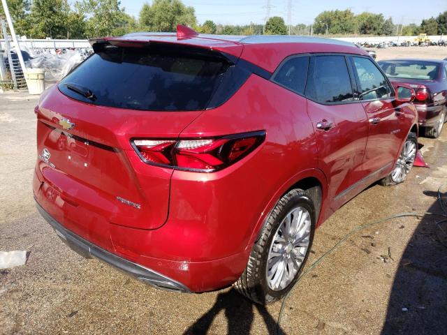 3GNKBLRS1LS623091 - 2020 CHEVROLET BLAZER PREMIER RED photo 4