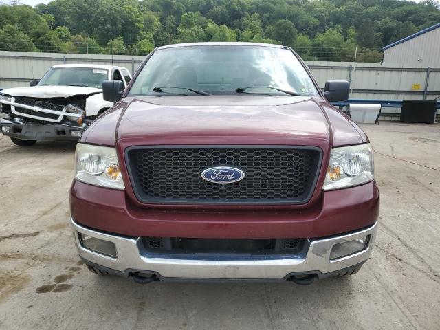 1FTRX14W04NC18472 - 2004 FORD F150 BURGUNDY photo 5