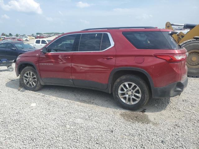 1GNERGKW2KJ131148 - 2019 CHEVROLET TRAVERSE LT Бордовий фото 2