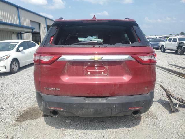 1GNERGKW2KJ131148 - 2019 CHEVROLET TRAVERSE LT Бордовий фото 6