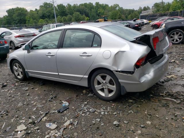 1HGFA16866L076535 - 2006 HONDA CIVIC EX SILVER photo 2