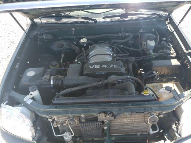 5TBBT4419YS034983 - 2000 TOYOTA TUNDRA ACCESS CAB მწვანე ფოტო 11