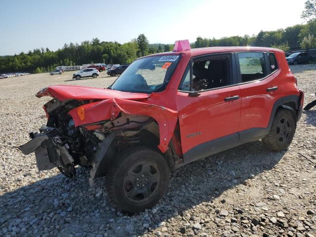 ZACNJBAB1KPK79015 - 2019 JEEP RENEGADE SPORT RED photo 1