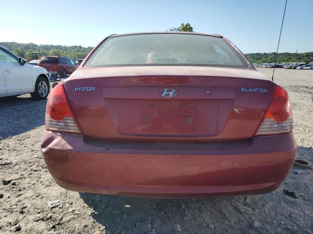 KMHDN46DX4U886620 - 2004 HYUNDAI ELANTRA GLS BURGUNDY photo 6