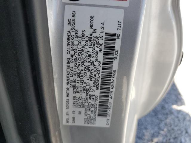 5TEUU42N65Z027930 - 2005 TOYOTA TACOMA ACCESS CAB فضي صورة 12