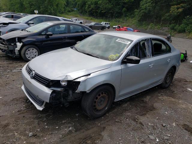3VW2K7AJ1CM384436 - 2012 VOLKSWAGEN JETTA BASE Argent photo 1