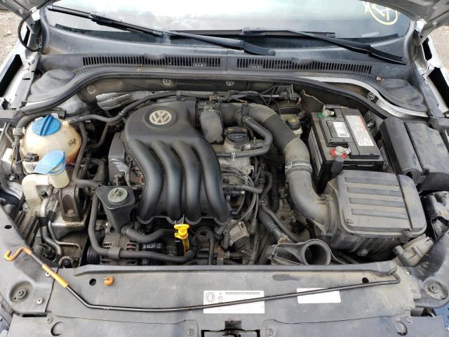 3VW2K7AJ1CM384436 - 2012 VOLKSWAGEN JETTA BASE Argent photo 11