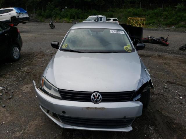 3VW2K7AJ1CM384436 - 2012 VOLKSWAGEN JETTA BASE Argent photo 5