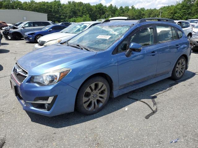 JF1GPAP66G8254646 - 2016 SUBARU IMPREZA SPORT PREMIUM BLUE photo 1