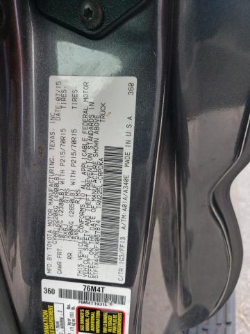 5TFTX4CNXFX067874 - 2015 TOYOTA TACOMA ACCESS CAB ნაცრისფერი ფოტო 13