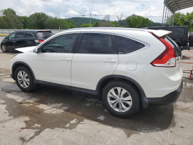 5J6RM4H77CL061508 - 2012 HONDA CR-V EXL WHITE photo 2