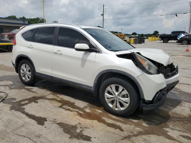 5J6RM4H77CL061508 - 2012 HONDA CR-V EXL WHITE photo 4