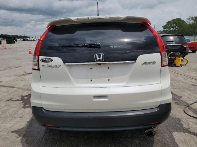 5J6RM4H77CL061508 - 2012 HONDA CR-V EXL WHITE photo 6