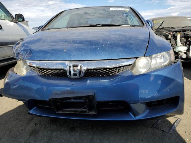 1HGFA16569L010500 - 2009 HONDA CIVIC LX BLUE photo 5