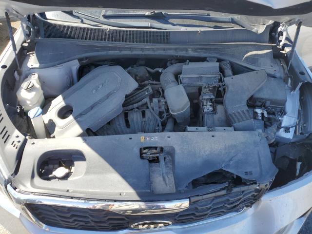 5XYPG4A31KG586568 - 2019 KIA SORENTO L SILVER photo 12