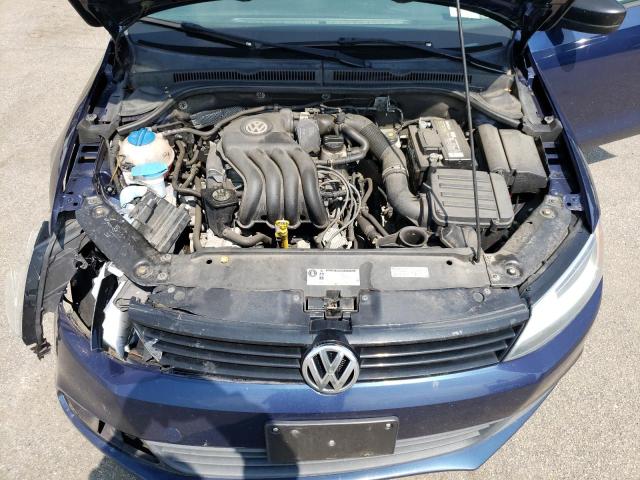 3VW2K7AJ8EM396201 - 2014 VOLKSWAGEN JETTA BASE 蓝色 照片 11