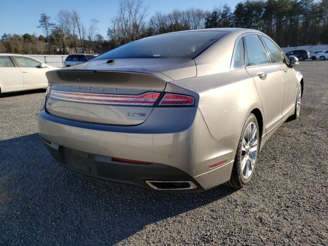 3LN6L2J98GR630512 - 2016 LINCOLN MKZ AWD GRAY photo 4