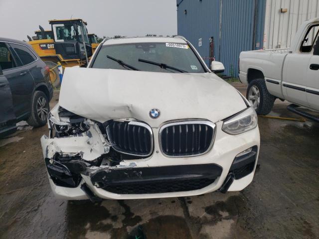 5UXTR9C51KLE20092 - 2019 BMW X3 XDRIVE30I WHITE photo 5