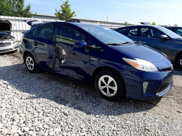 JTDKN3DU9D1698598 - 2013 TOYOTA PRIUS BLUE photo 4