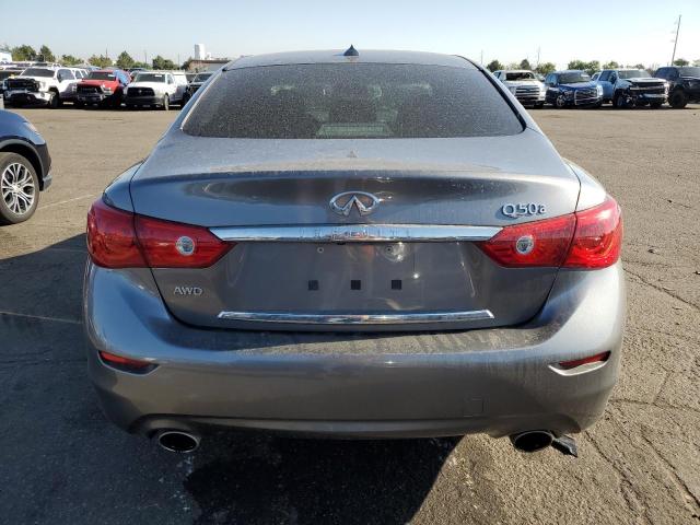 JN1BV7AR9FM409618 - 2015 INFINITI Q50 BASE GRAY photo 6