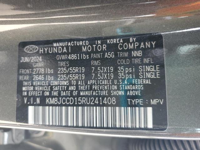 KM8JCCD15RU241408 - 2024 HYUNDAI TUCSON SEL CONVENIENCE 绿色 照片 13