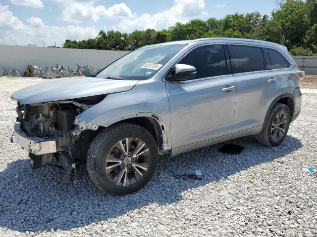5TDKKRFH8FS076107 - 2015 TOYOTA HIGHLANDER XLE SILVER photo 1