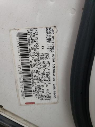 JT6HF10U9Y0158625 - 2000 LEXUS RX 300 WHITE photo 13