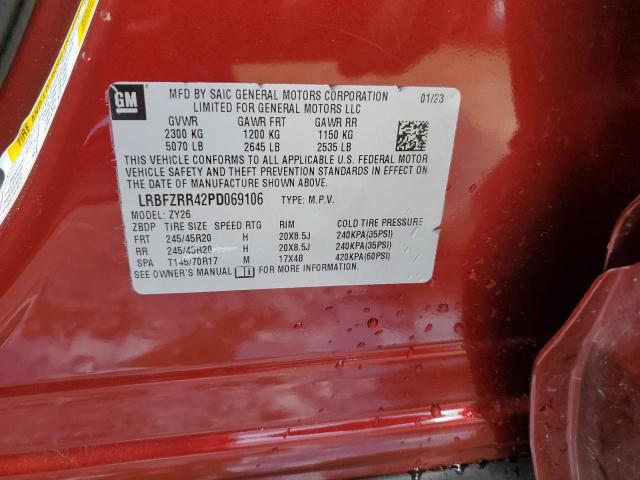 LRBFZRR42PD069106 - 2023 BUICK ENVISION AVENIR RED photo 14