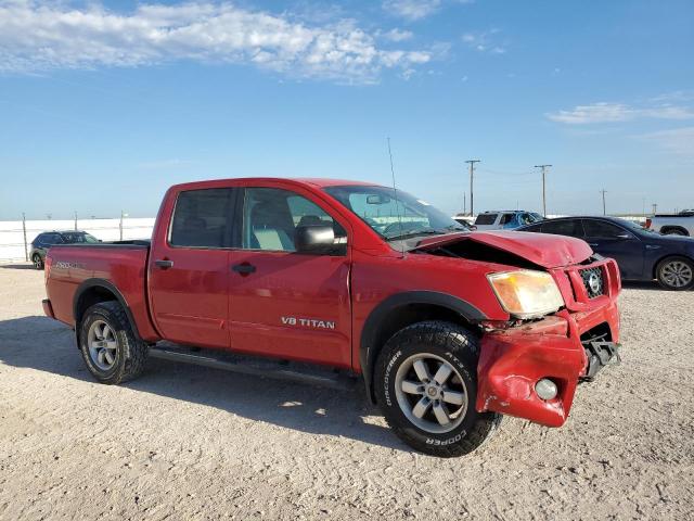 1N6BA0EC1AN314881 - 2010 NISSAN TITAN XE RED photo 4