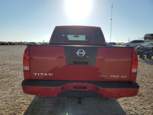 1N6BA0EC1AN314881 - 2010 NISSAN TITAN XE RED photo 6