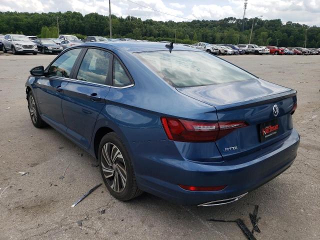 3VWG57BU2MM036975 - 2021 VOLKSWAGEN JETTA SEL PREMIUM BLUE photo 2