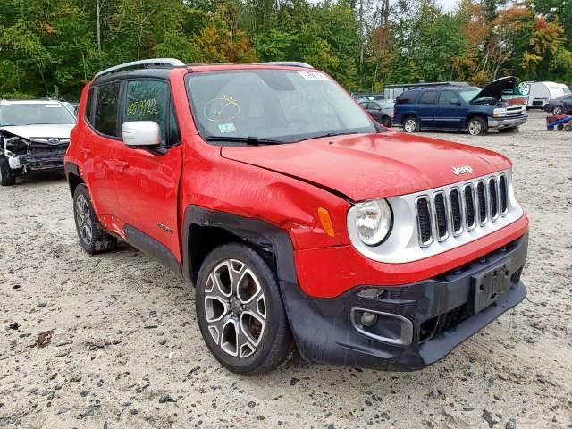 ZACCJBDB1HPF05570 - 2017 JEEP RENEGADE LIMITED RED photo 1