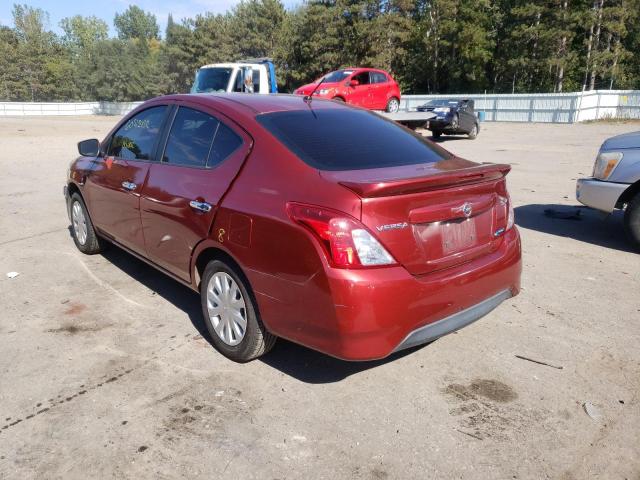 3N1CN7AP0GL868955 - 2016 NISSAN VERSA S RED photo 3